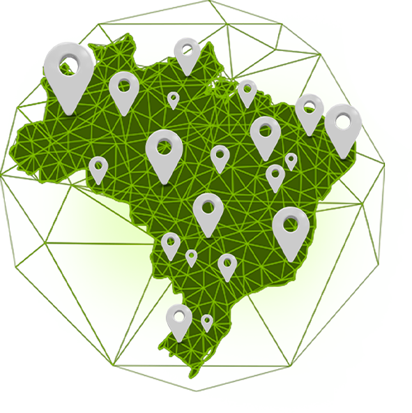mapa radiante franquias